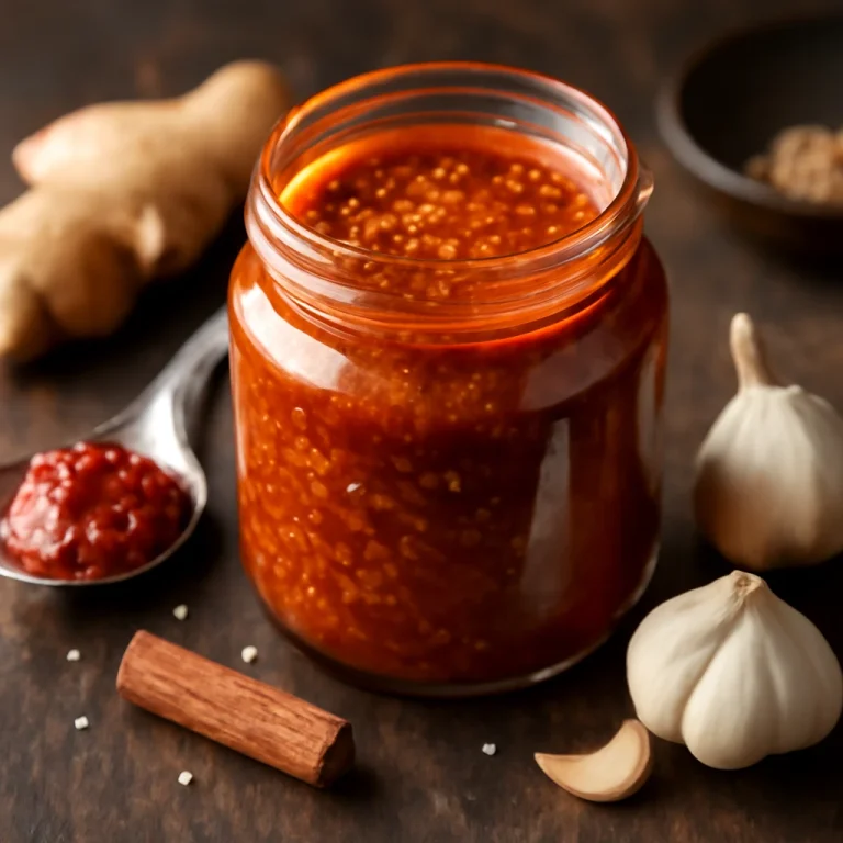 Gochujang fűszeres ghee üvegben