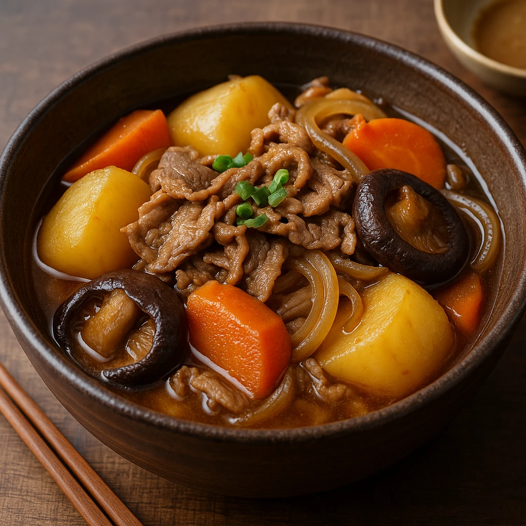 JapÃ¡n burgonyÃ¡s-marhahÃºsos ragu gombÃ¡val