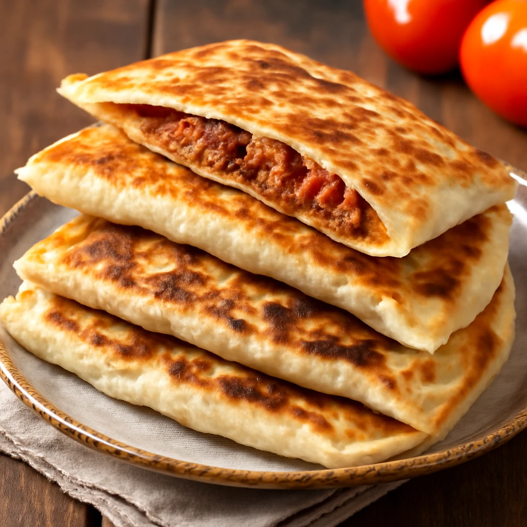 Fűszeres darált húsos gözleme