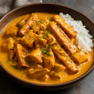 Indonéz Gudeg tempeh-vel, krémes és ínycsiklandó étel