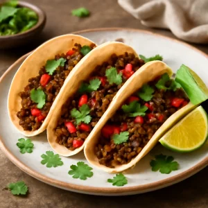Fűszeres haggis lime-mal és friss cilantroval tortillában