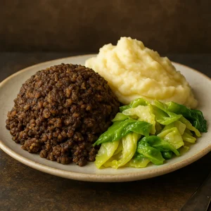 Skót stílusú haggis gazdag vadhúsos töltelékkel