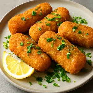 Ropogós, panírozott hal friss petrezselyemmel