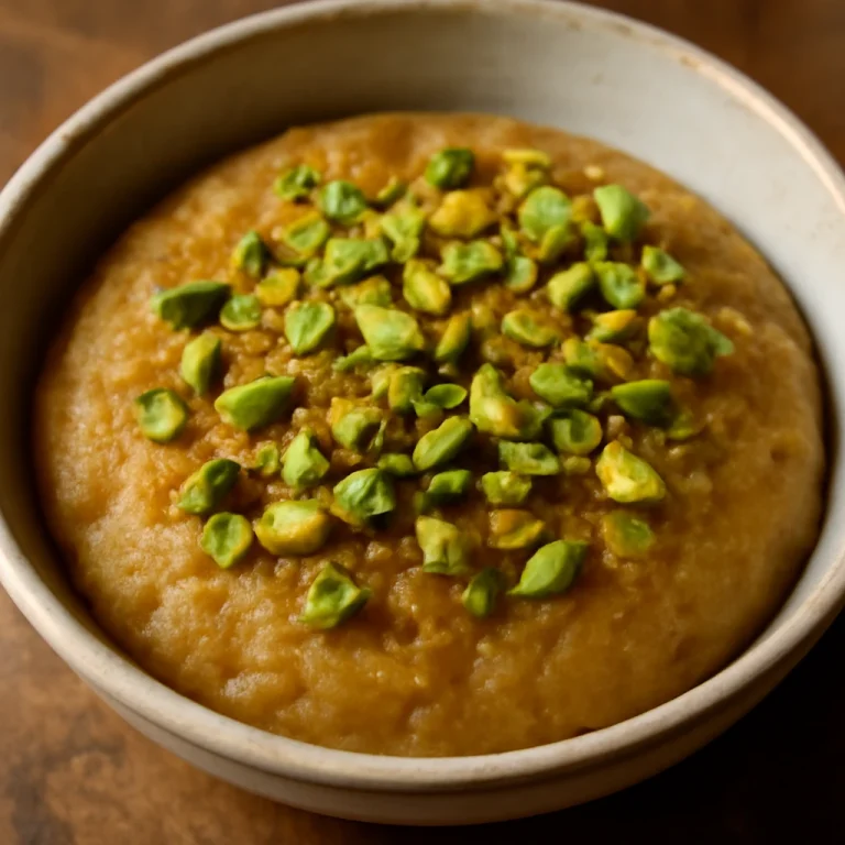 Halva pisztáciával, török édesség, tálban