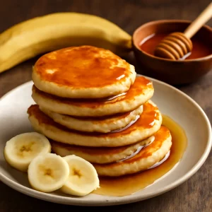 Banános Honey Appam kókusztejjel és mézzel
