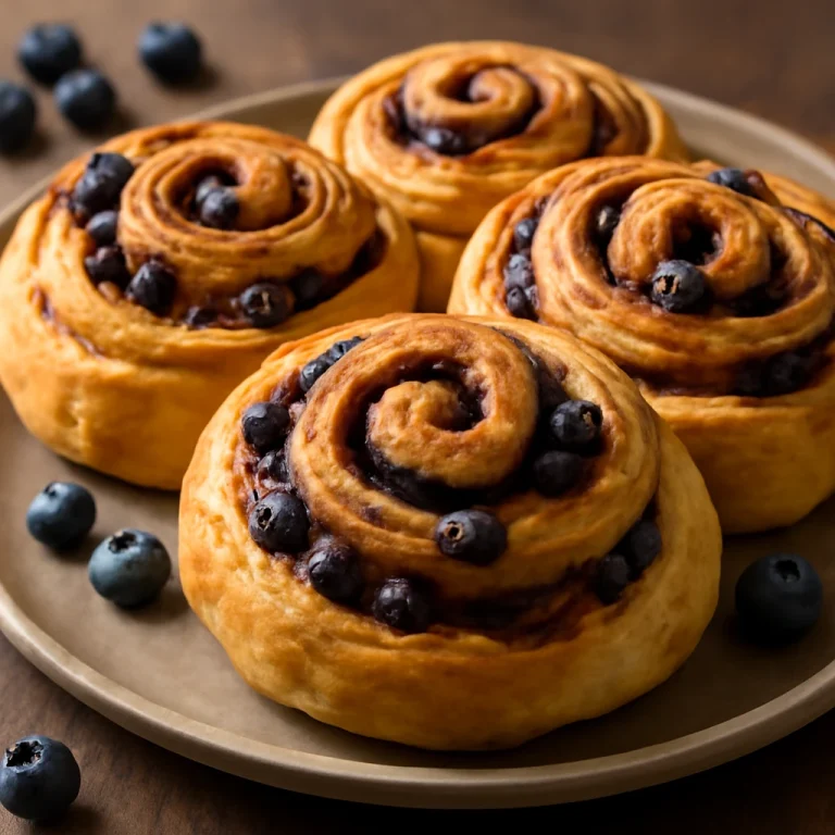 Kanelbulle áfonyával, frissen sütve