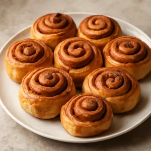 Friss svéd Kanelbulle, vaníliás töltelékkel