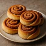 Vegán kanelbulle, fahéjas csiga növényi alapanyagokkal készítve