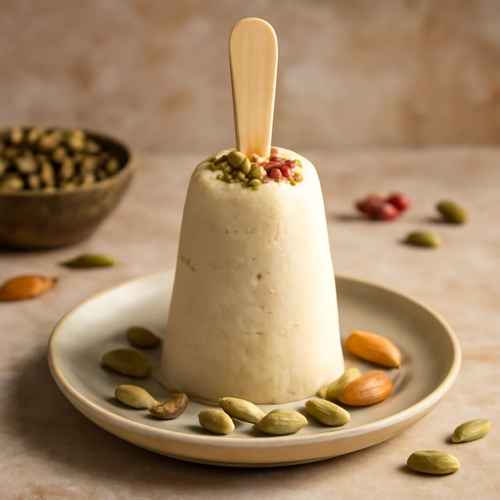 Indiai kardamomos kulfi rÃ³zsavizes Ã­zesÃ­tÃ©ssel