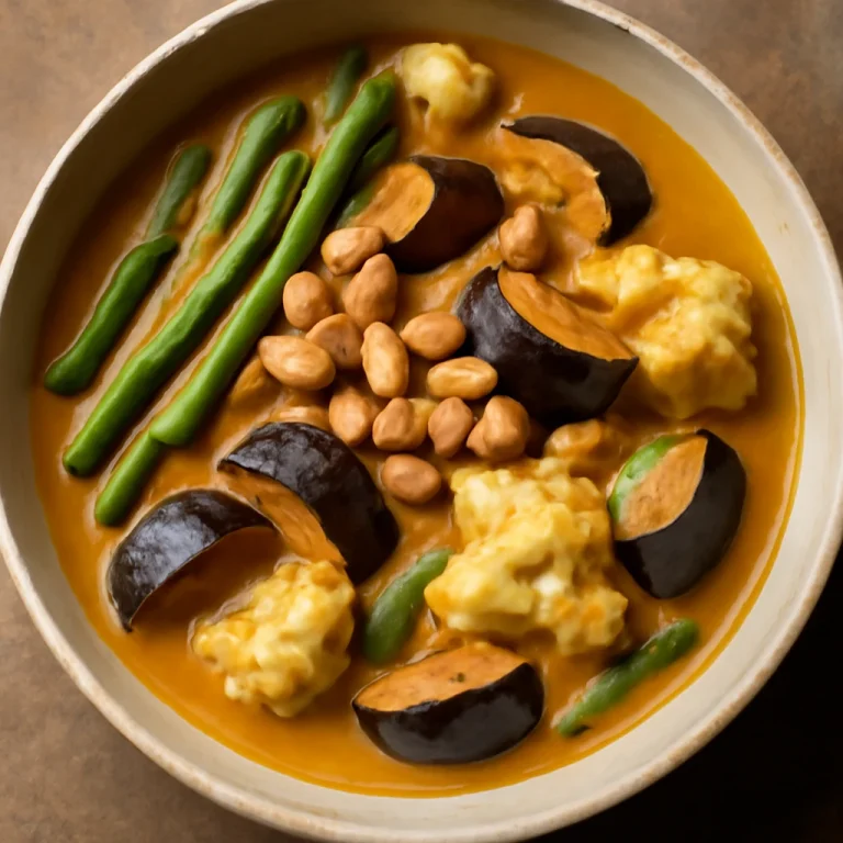 Kare-Kare vegán változat, frissen tálalva