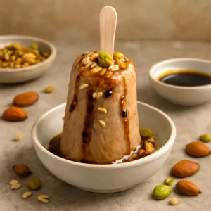 Finom kávés kulfi mandulával és pistáciával