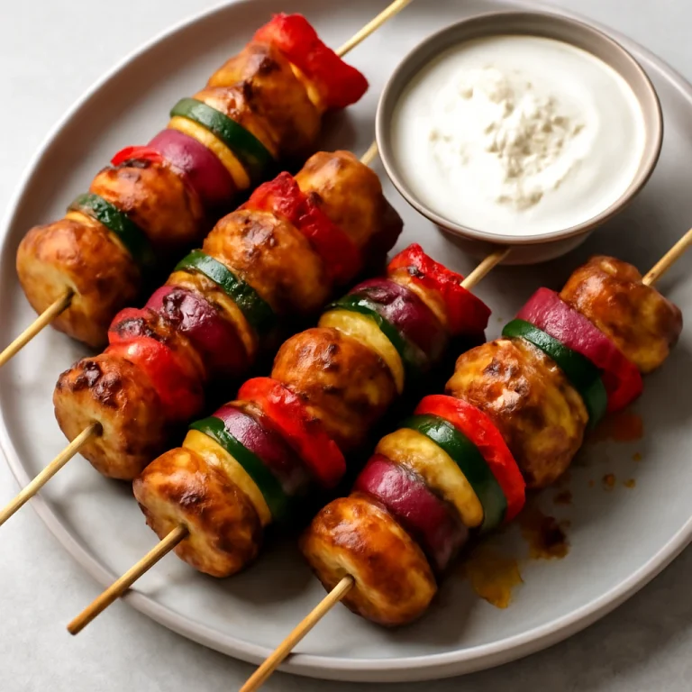 Kebab zöldségekkel, csirkehússal és friss joghurttal