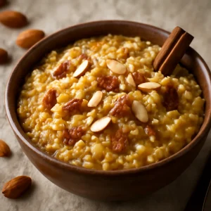 Indiai chakkara pongal rizses édesség
