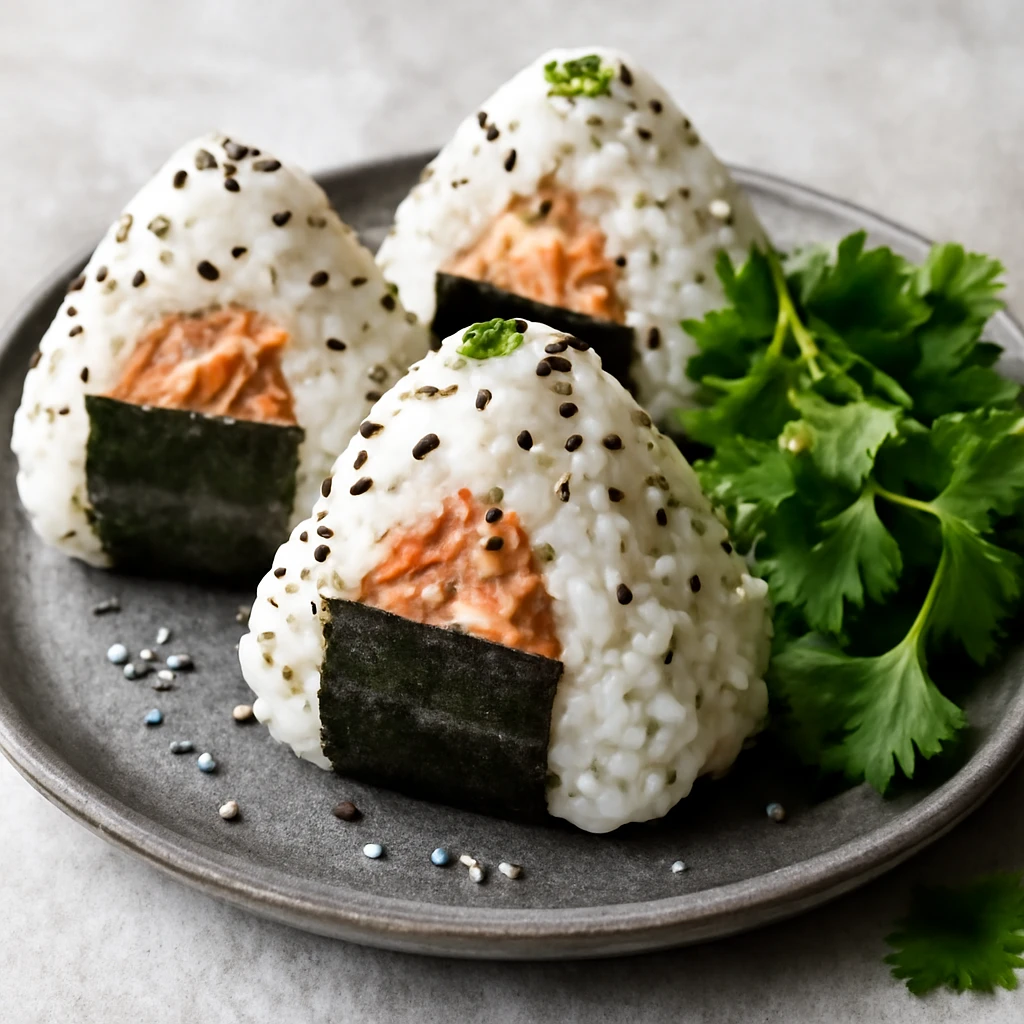 Japán onigiri, kimchi-majonézes töltelékkel