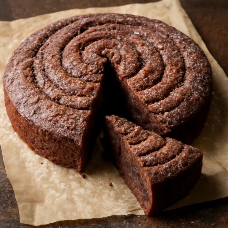 Kladdkaka fahéjas csigás ízesítéssel, gazdag és édes