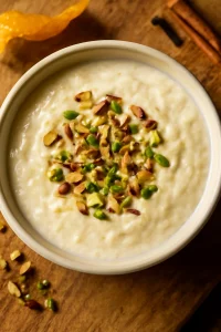 Krémes malai, díszítve mandulával és pisztáciával
