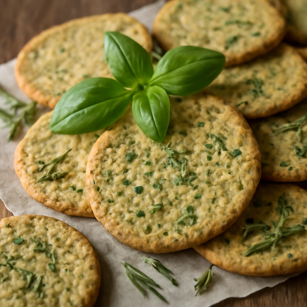 SvÃ©d knÃ¤ckebrÃ¶d, friss fÅ±szernÃ¶vÃ©nyekkel tÃ¡lalva