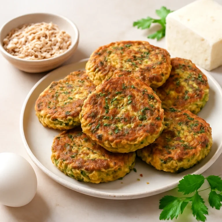 Kolokithokeftedes zabpehellyel, zöldséges fasírt friss fűszerekkel