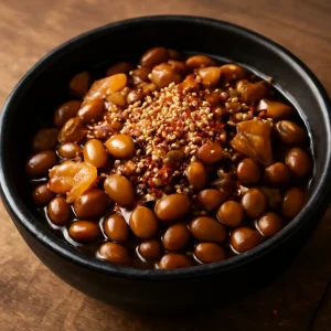 Friss és gazdag koreai Kongjaban szója étel
