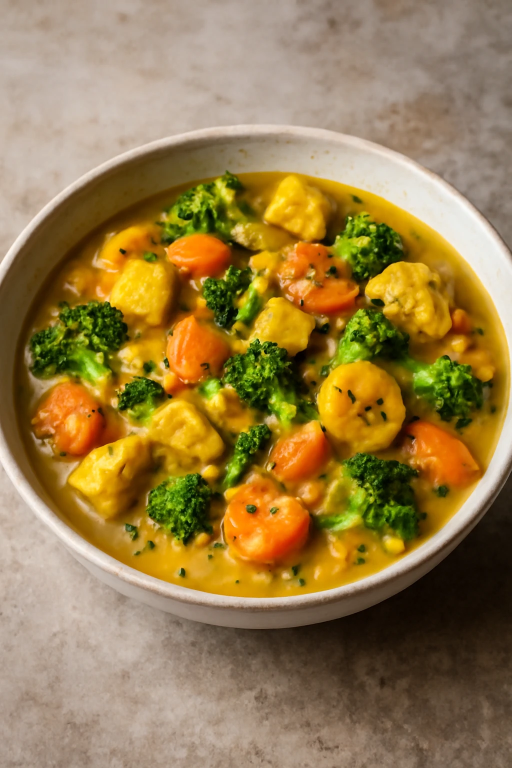 Kókusztejes lencsés zöldséges curry