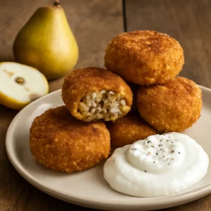 Friss körtés korokke, gazdag és ínycsiklandó