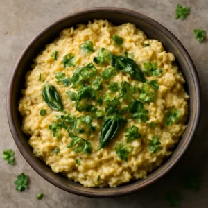 Indiai hagyományos pongal, gazdag fűszerekkel