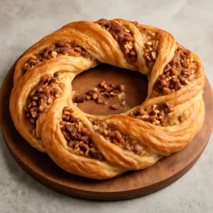 Finom, édes és fűszeres Kringle pekándiós töltelékkel