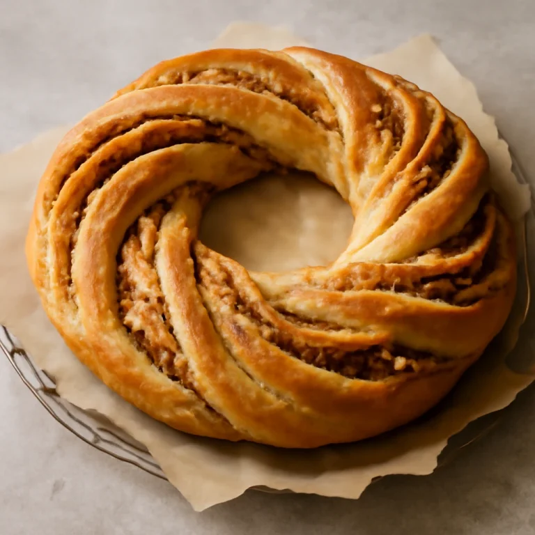 Vegán kringle dióval és fahéjjal, frissen tálalva