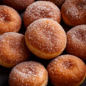Friss és puha krofne fahéjas cukorral