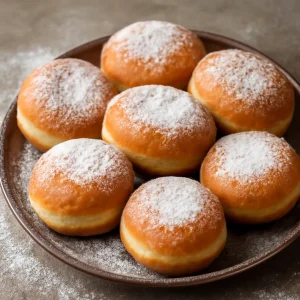 Finom, édes krofne porcukorral