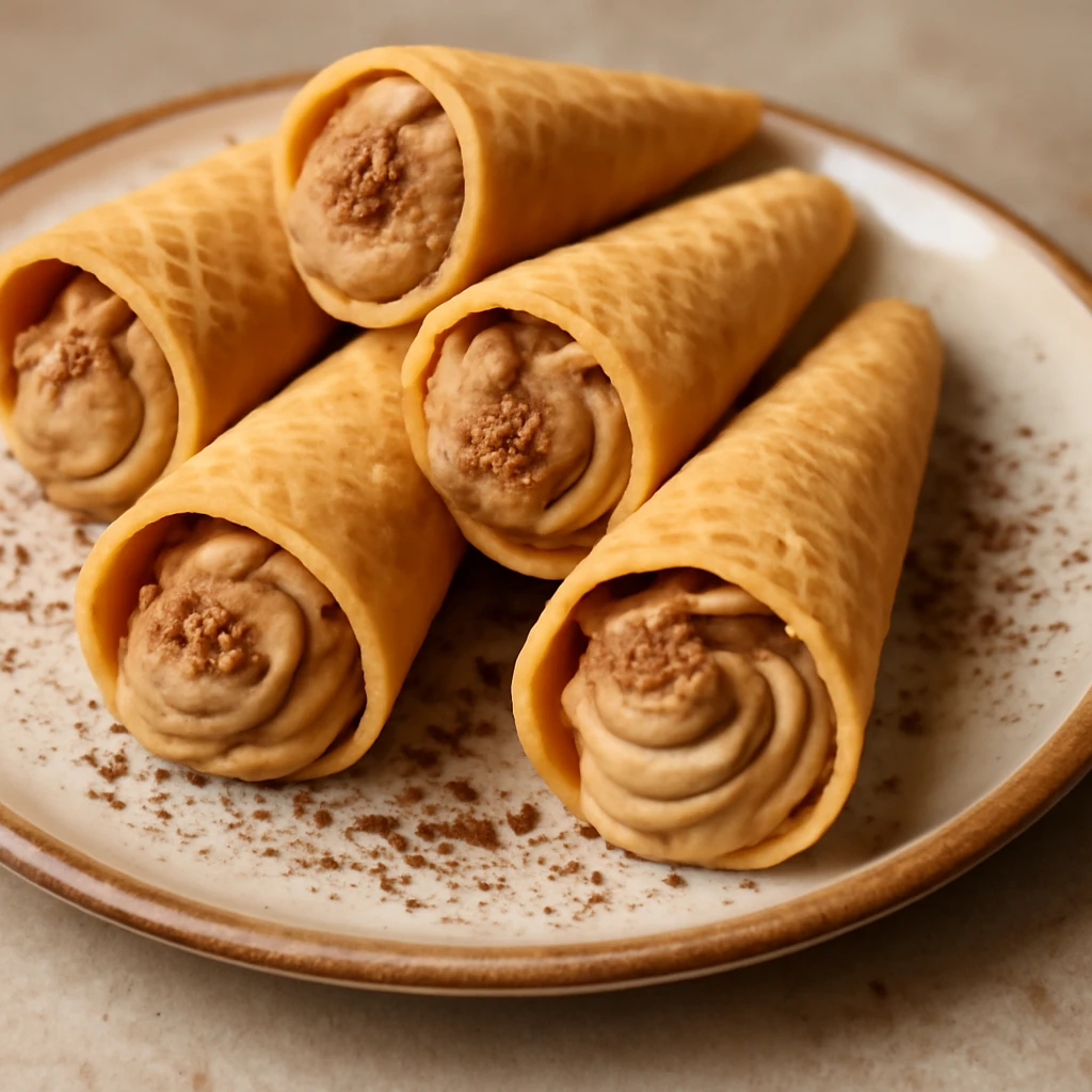 Finom, glutÃ©nmentes krumkake kÃ¡vÃ©krÃ©mmel