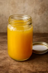 Tiszta ghee, készítésre várva