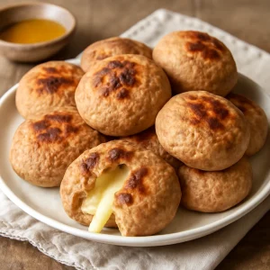 Friss Leipäjuusto teljes kiőrlésű liszttel, ropogósan tálalva