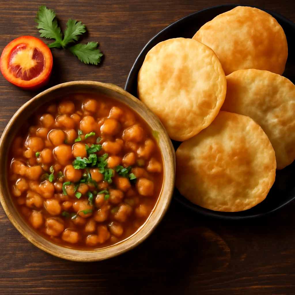 Indiai Luchi és csicseriborsó curry