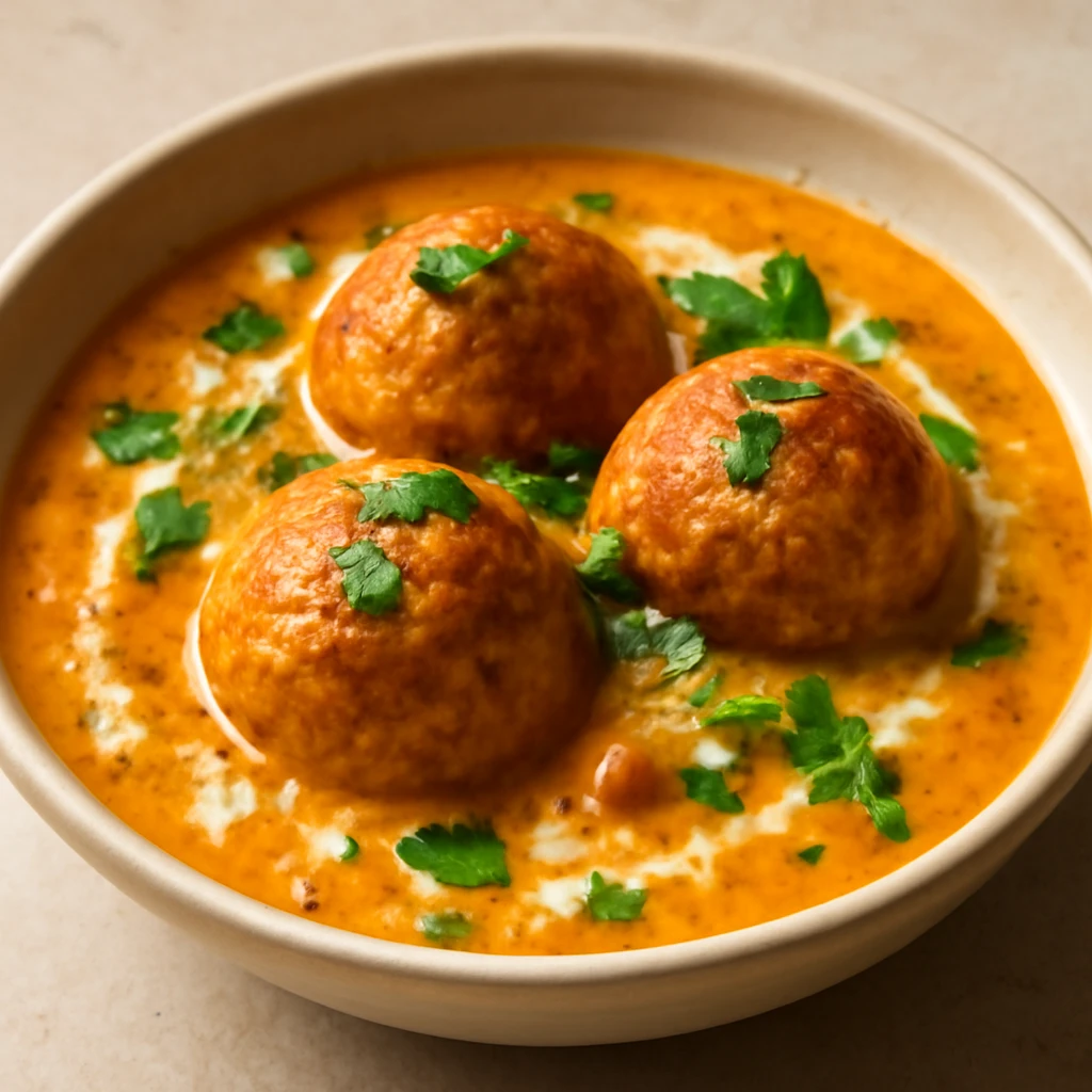 Krémes és gazdag Malai Kofta curry