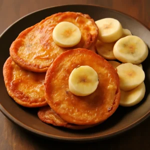 Friss, édes malpua banánnal