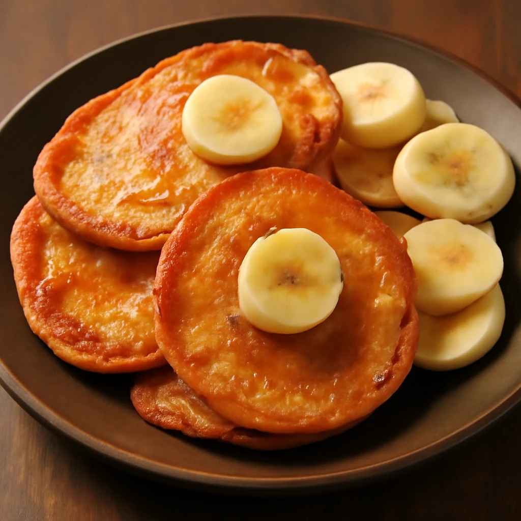 Friss, édes malpua banánnal