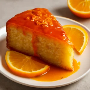Puha, gazdag malva pudding narancsos ízesítéssel