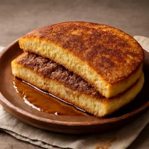 Indonéz Martabak manis fahéjas cukorral és cukorsziruppal