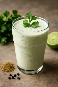 Frissítő masala lassi joghurttal és lime-mal