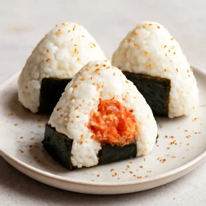 Halikrás onigiri szezámmaggal és nori algalappal