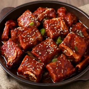 Friss és gazdag koreai Mézes Galbi