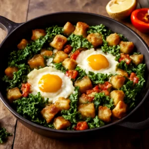 Friss és tápláló migas kelkáposztával