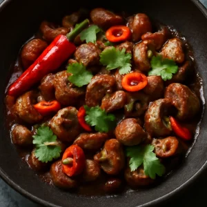 Grillezett moela csípős paprikával