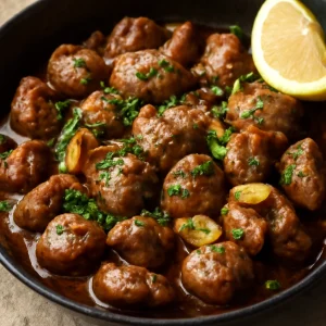 Fűszeres csirke moela, fokhagymával és friss petrezselyemmel