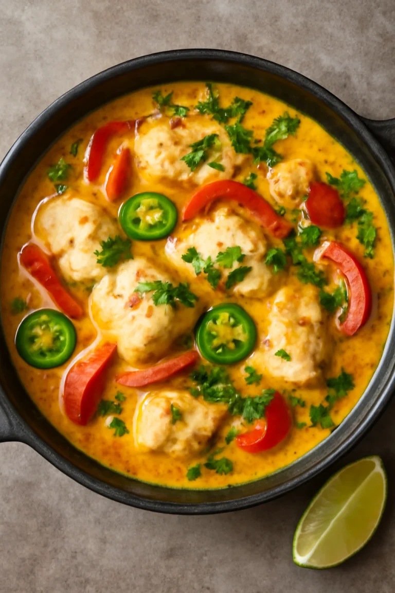 Moqueca fehér borral, kókusztejjel, friss korianderrel díszítve