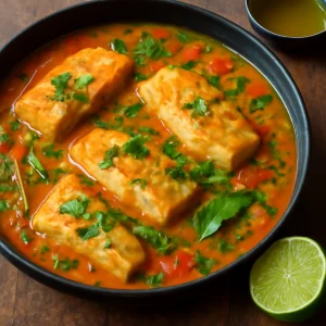 Brazil Moqueca halas étel olívaolajjal