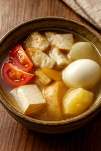 Japán oden leves, gazdag és ínycsiklandó