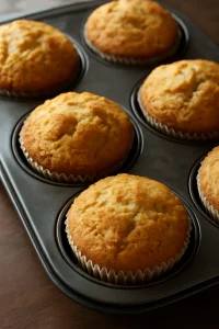 Frissen sült okara muffinok, kész reggelire