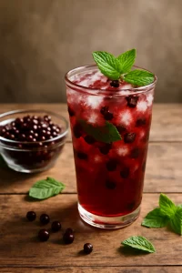 Frissítő Omija Hwachae, gazdag ízvilággal és frissítő jéggel